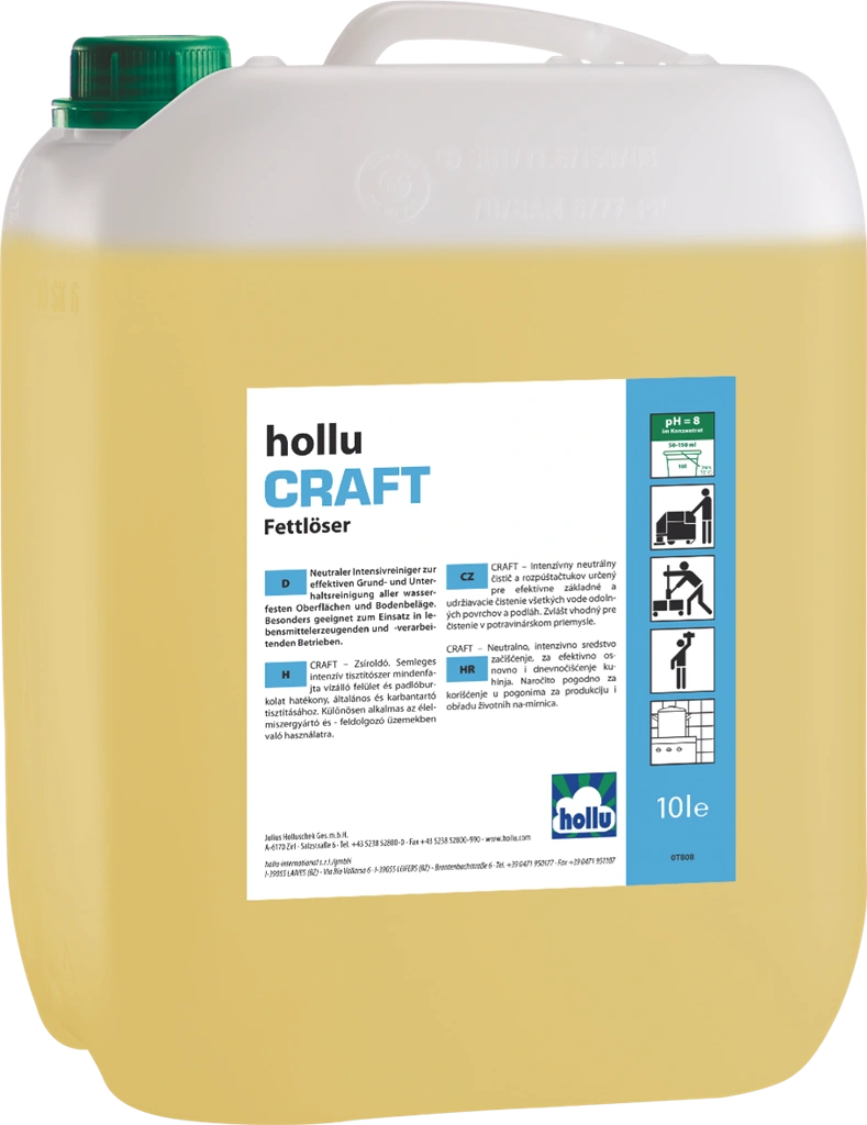 hollu Craft  10 liter                                        pH-semleges zsíroldószer